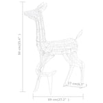 Julereinsdyrfamilie Akryl 160 Led 160 Cm Varmhvit