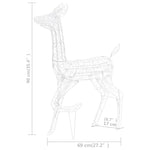 Julereinsdyrfamilie Akryl 300 Led 160 Cm Kaldhvitt