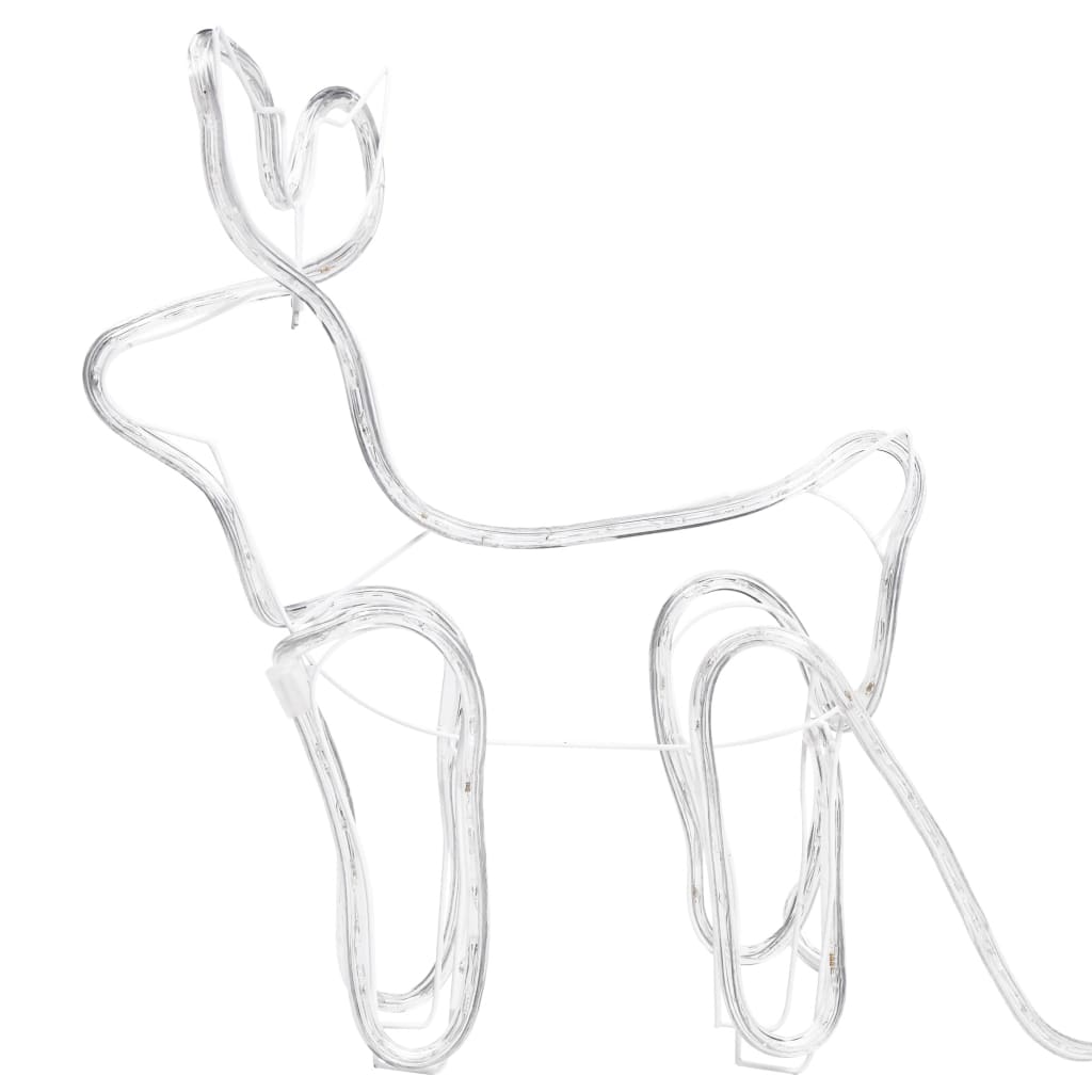 Reinsdyr Og Slede Julepynt Utendørs 576 Lysdioder