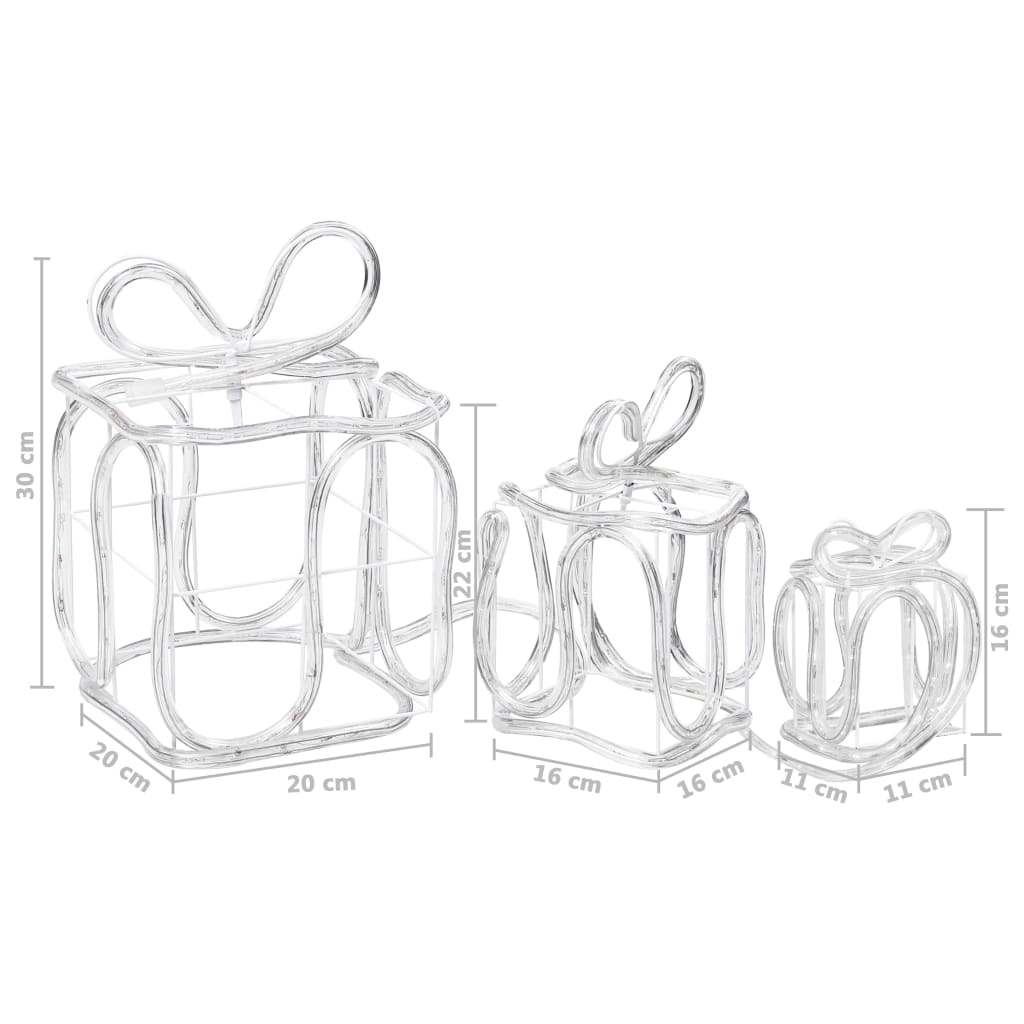 Julepynt Gaveesker Med 180 Lysdioder Innendørs Utendørs