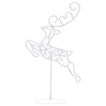 Julereinsdyr Og Slede I Akryl 260X21X87 Cm Blå