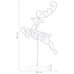 Julereinsdyr Og Slede I Akryl 260X21X87 Cm Blå