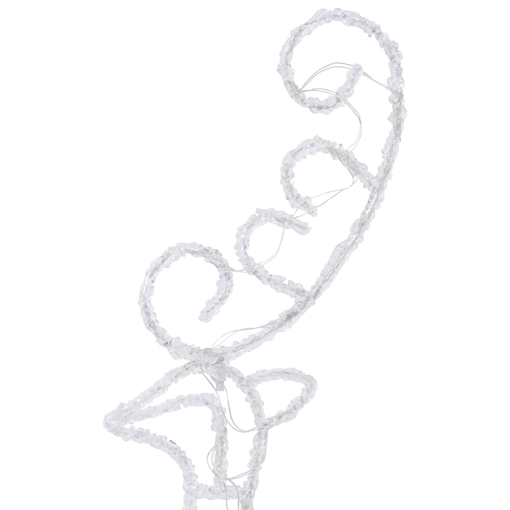 Julereinsdyr Og Slede I Akryl 260X21X87Cm Flerfarget