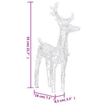 Reinsdyr Og Slede Juledekorasjon 280X28X55 Cm Akryl