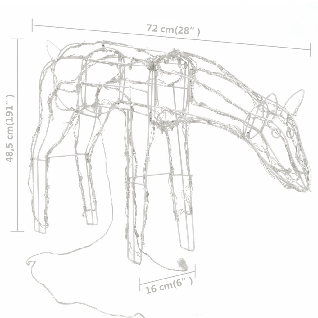 Julelysdekorasjon Reinsdyr 3 Deler 229 Leds
