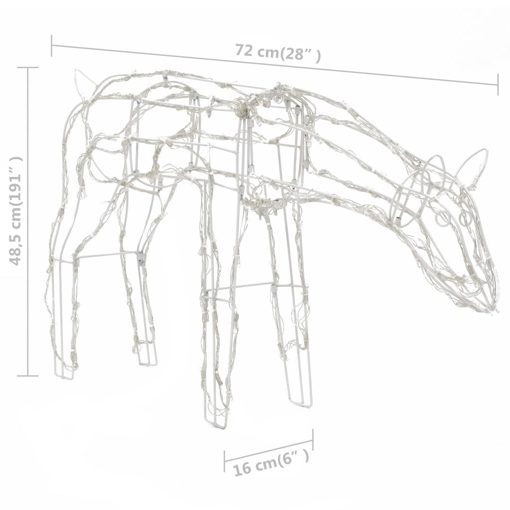 Julelysdekorasjon Reinsdyr 3 Deler 229 Leds