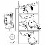 Lysslynge Stjerne Og Måne Med Fjernkontroll 138 Led Kaldhvit