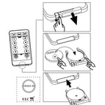 Lysslynge Stjerne Og Måne Med Fjernkontroll 345 Led Flerfarget