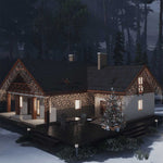 Led-Lysgardin Med Istapper 10 M 400 Led Varmhvit 8 Funksjoner