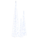 Dekorativt Led Lyskjeglesett I Akryl Blå 60/90/120Cm