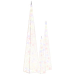 Dekorativt Led Lyskjeglesett I Akryl Flerfarget 60/90/120Cm