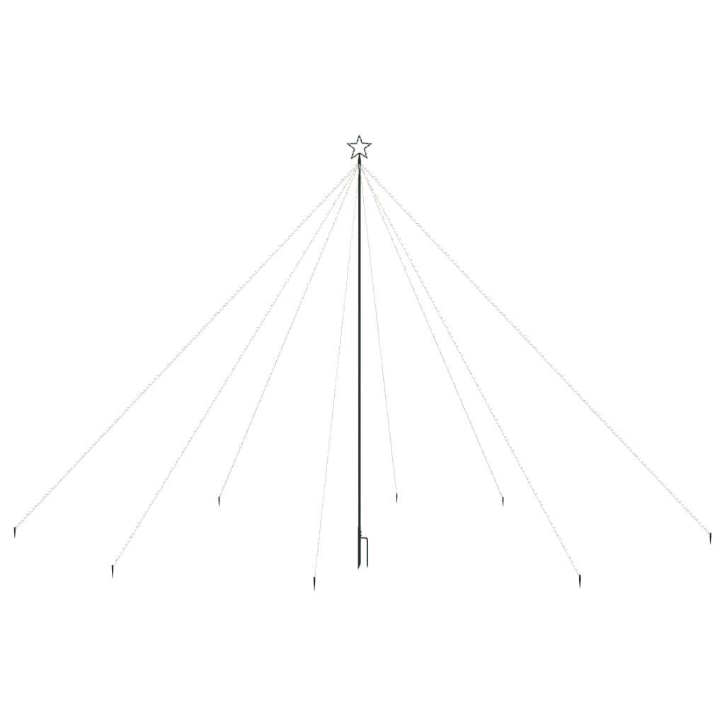 Led Juletre Innendørs Utendørs 800 Leds Blå 5 M