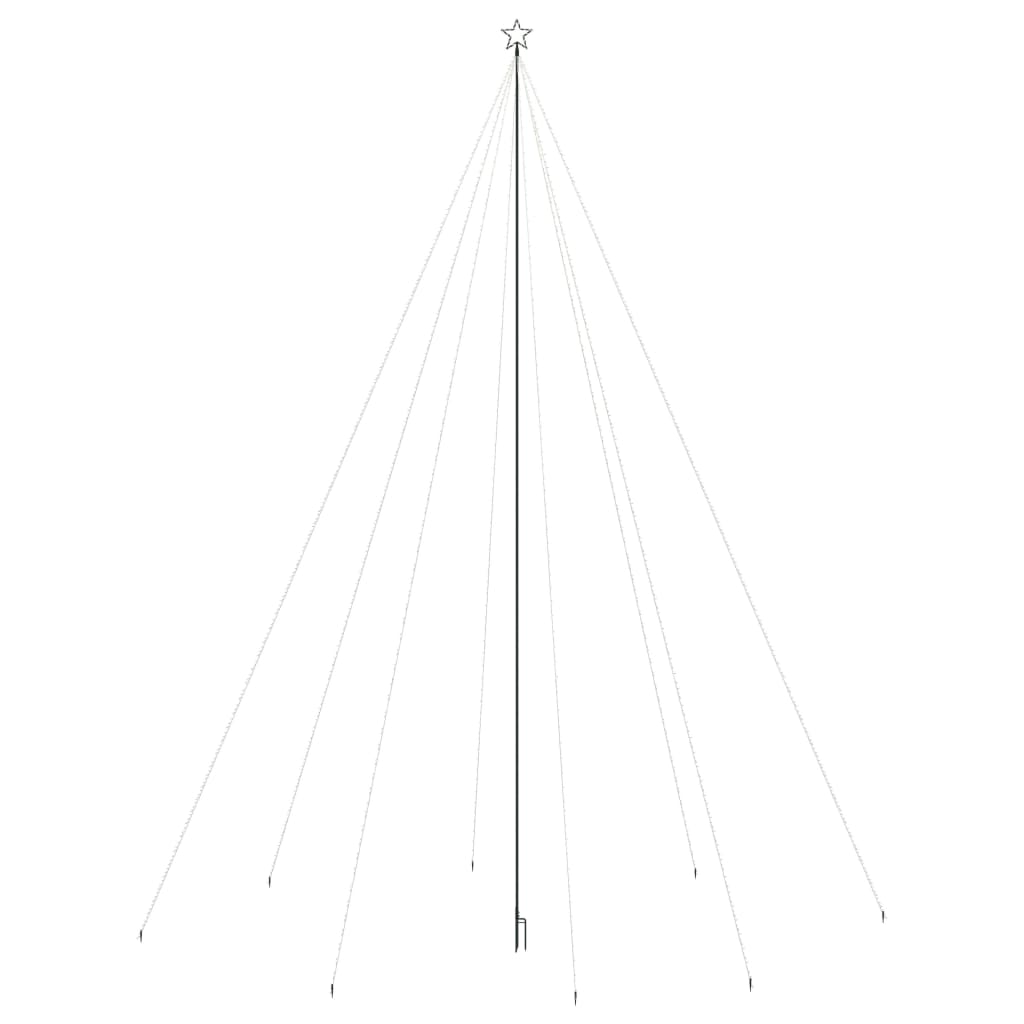 Led Juletre Innendørs Utendørs 1300 Lysdioder Blå 8 M