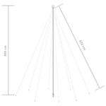 Led Juletre Innendørs Utendørs 1300 Lysdioder Blå 8 M