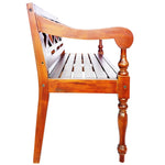 Batavia-Benk 123 Cm Heltre Mahogni Mørkebrun
