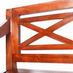 Batavia-Benk 123 Cm Heltre Mahogni Mørkebrun