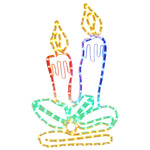 Levende Lys Julefigur Med 144 Lysdioder 70X42 Cm