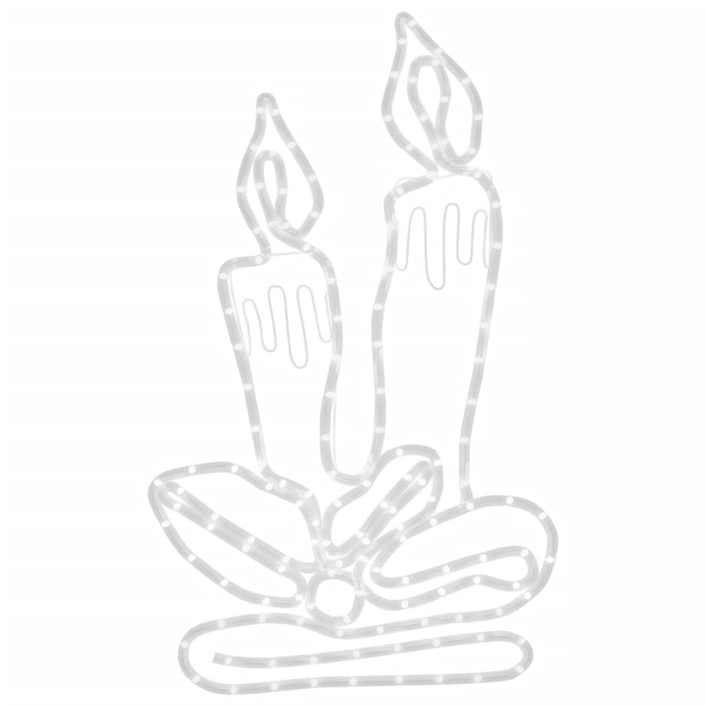 Levende Lys Julefigur Med 144 Lysdioder 70X42 Cm