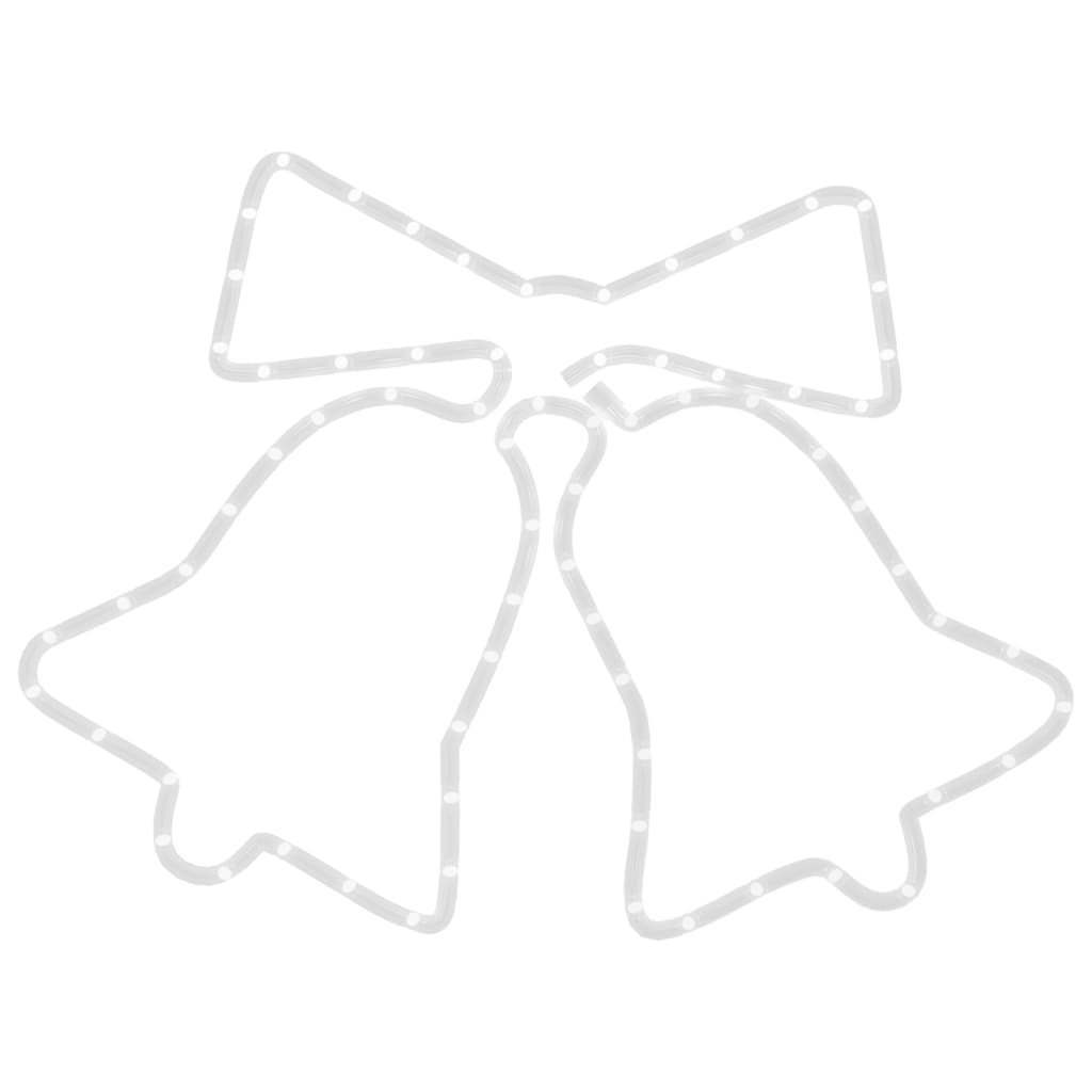 Juleklokkefigur Med 72 Lysdioder 50X56 Cm