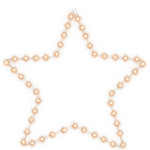 Julestjernefigur Med 48 Lysdioder Varmhvit 56 Cm