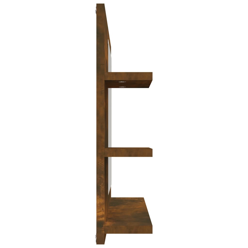 Badespeil Røkt Eik 60X10,5X45 Cm Konstruert Tre