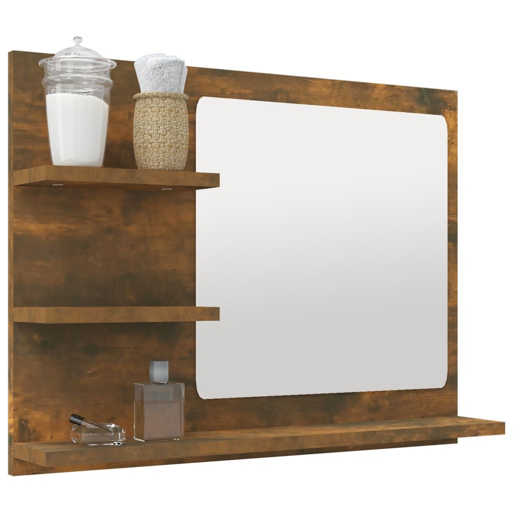 Badespeil Røkt Eik 60X10,5X45 Cm Konstruert Tre
