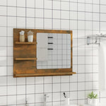 Badespeil Røkt Eik 60X10,5X45 Cm Konstruert Tre