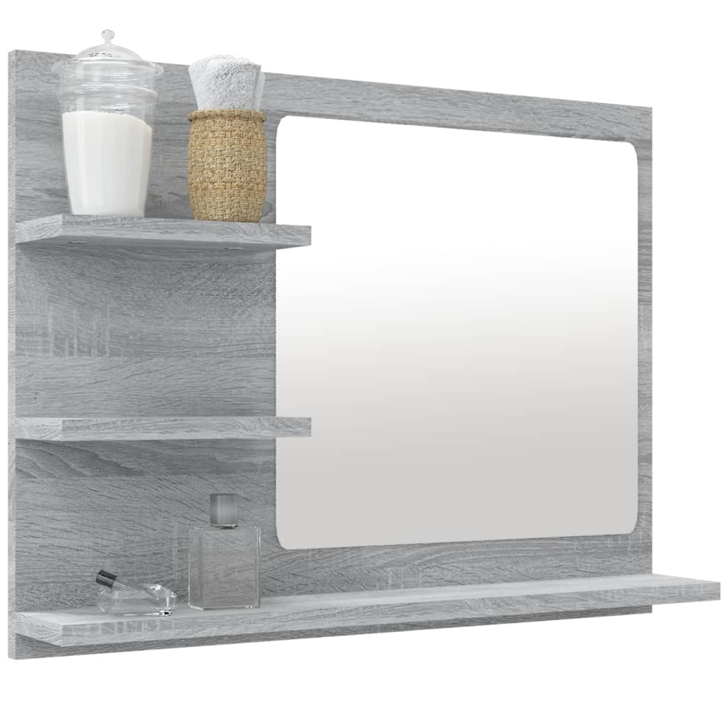 Badespeil Grå Sonoma 60X10,5X45 Cm Konstruert Tre