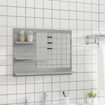 Badespeil Grå Sonoma 60X10,5X45 Cm Konstruert Tre