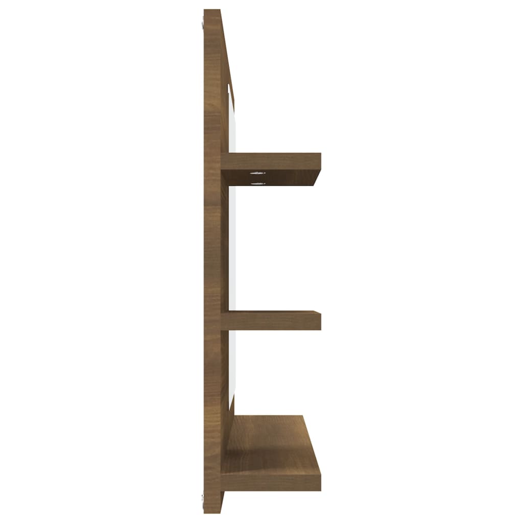 Badespeil Brun Eik 60X10,5X45 Cm Konstruert Tre