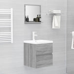 Badespeil Grå Sonoma 40X10,5X37 Cm Konstruert Tre