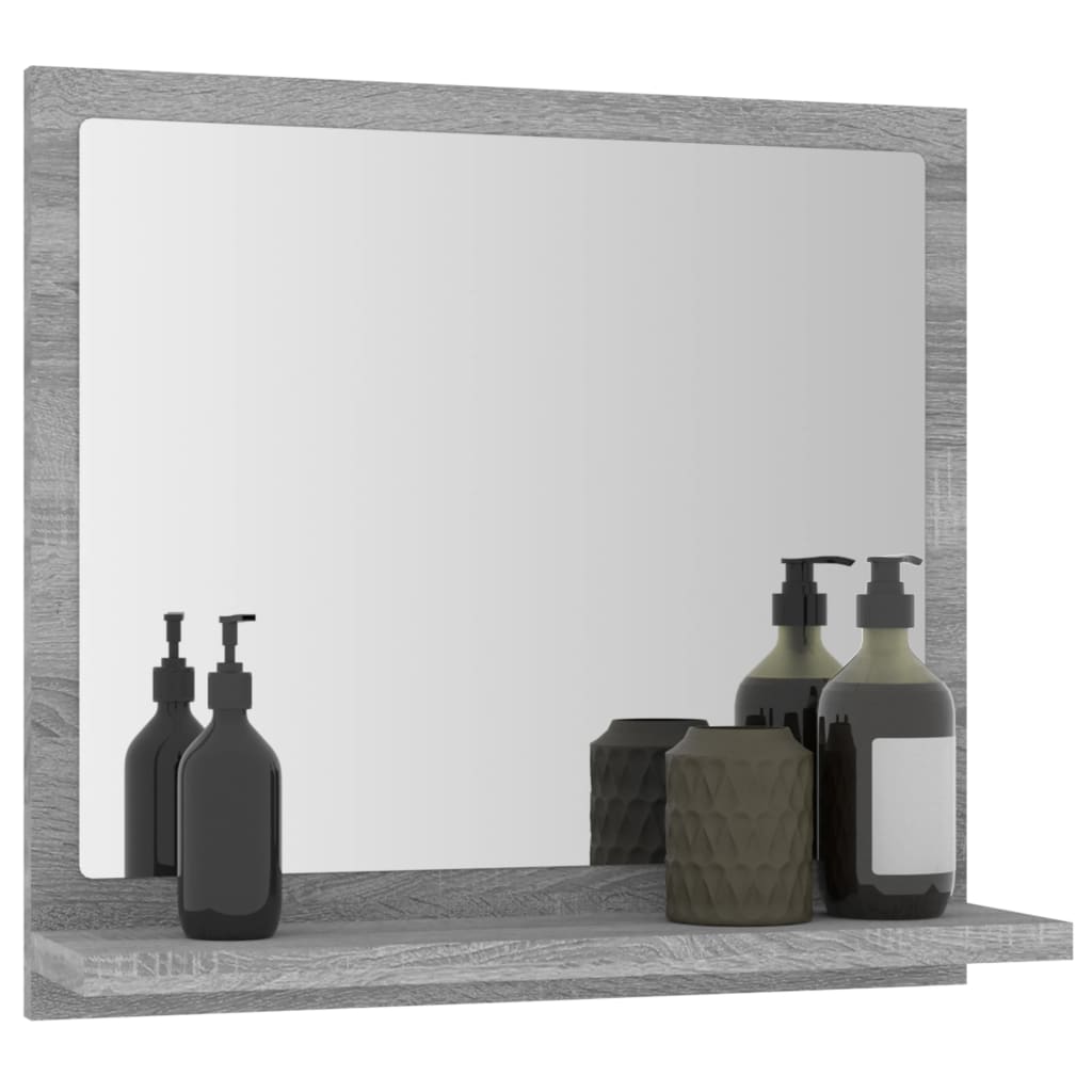 Badespeil Grå Sonoma 40X10,5X37 Cm Konstruert Tre