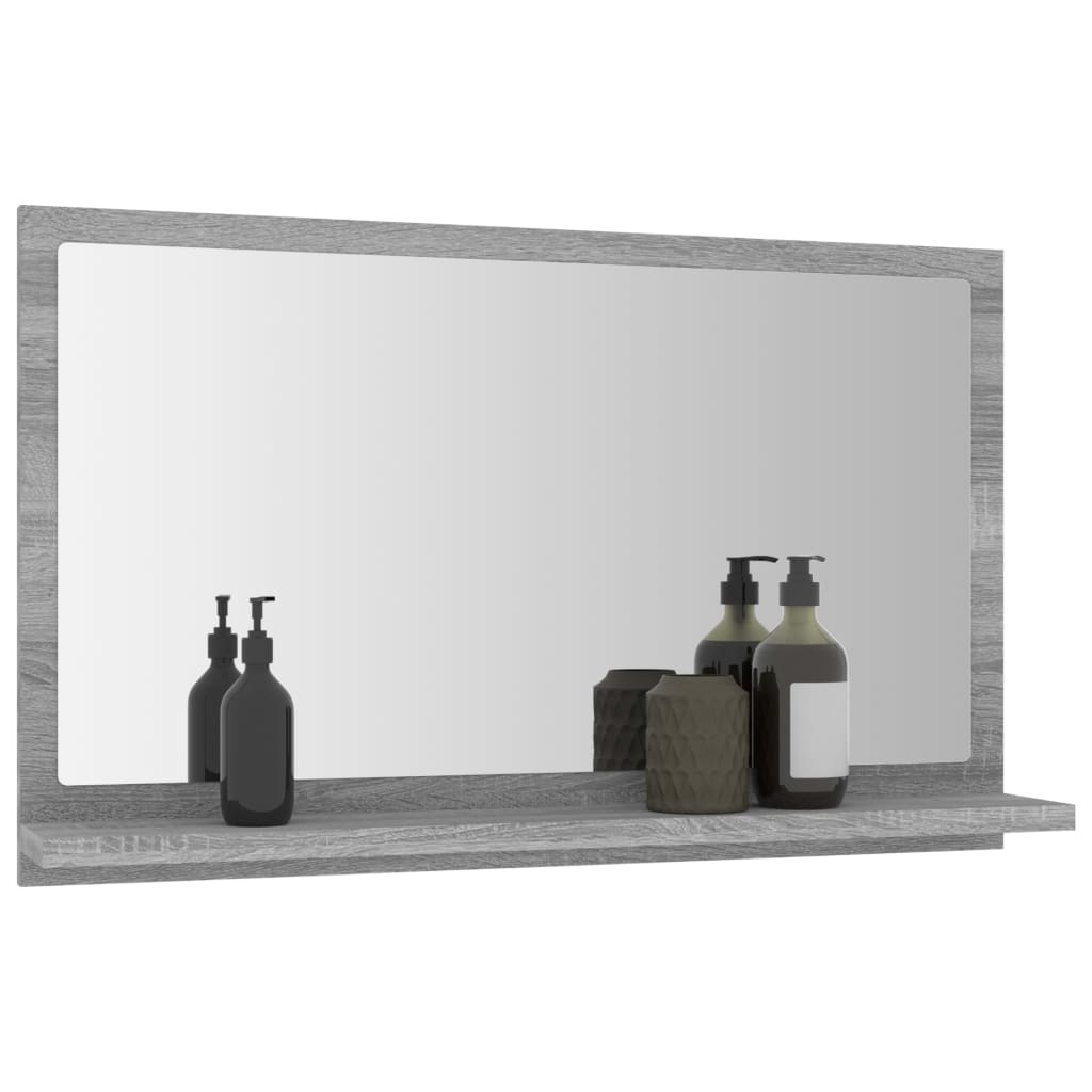 Badespeil Grå Sonoma 60X10,5X37 Cm Konstruert Tre
