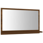 Baderomsspeil Brun Eik 60X10,5X37 Cm Konstruert Tre