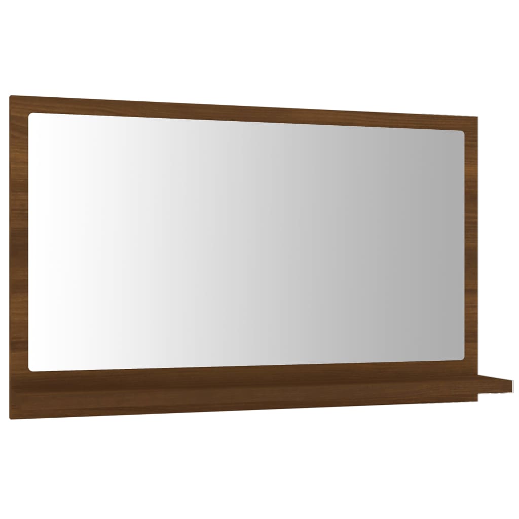 Baderomsspeil Brun Eik 60X10,5X37 Cm Konstruert Tre
