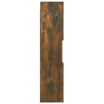 Baderomsskap Røkt Eik 30X30X130 Cm Konstruert Tre