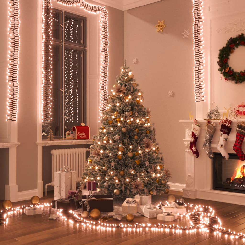 Led-Strenglys Med 2000 Lysdioder Varmhvit 17 M Pvc