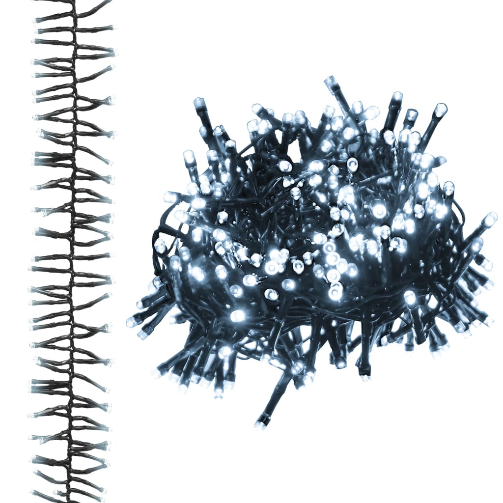 Led-Strenglys Med 2000 Lysdioder Kaldhvit 17 M Pvc