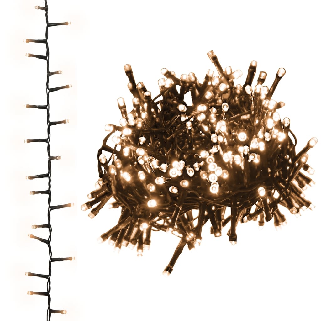 Led-Strenglys Med 400 Lysdioder Varmhvit 13 M Pvc