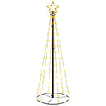 Juletre Kjegleformet Varmhvit 108 Lysdioder 70X180 Cm