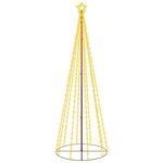 Juletre Kjegleformet Varmhvit 310 Lysdioder 100X300 Cm