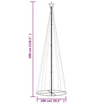 Juletre Kjegleformet Varmhvit 310 Lysdioder 100X300 Cm