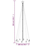 Juletre Med Bakkeplugg 310 Led Kaldhvit 300 Cm