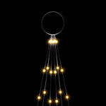 Juletre På Flaggstang 108 Led Varmhvit 180 Cm