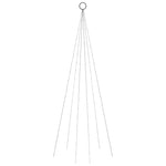 Juletre På Flaggstang 108 Led Kaldhvit 180 Cm