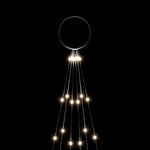 Juletre På Flaggstang 108 Led Kaldhvit 180 Cm
