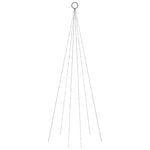 Juletre På Flaggstang 108 Led Fargerik 180 Cm