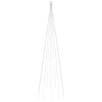 Juletre På Flaggstang 310 Led Blå 300 Cm