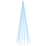 Juletre På Flaggstang 732 Led Blå 500 Cm