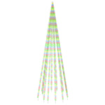 Juletre På Flaggstang 732 Led Fargerik 500 Cm